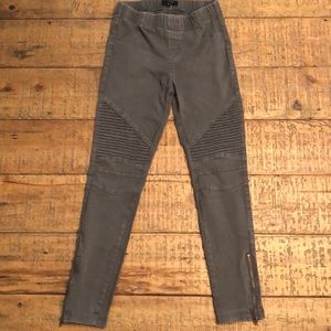 Beulah Moto Leggings (Charcoal)